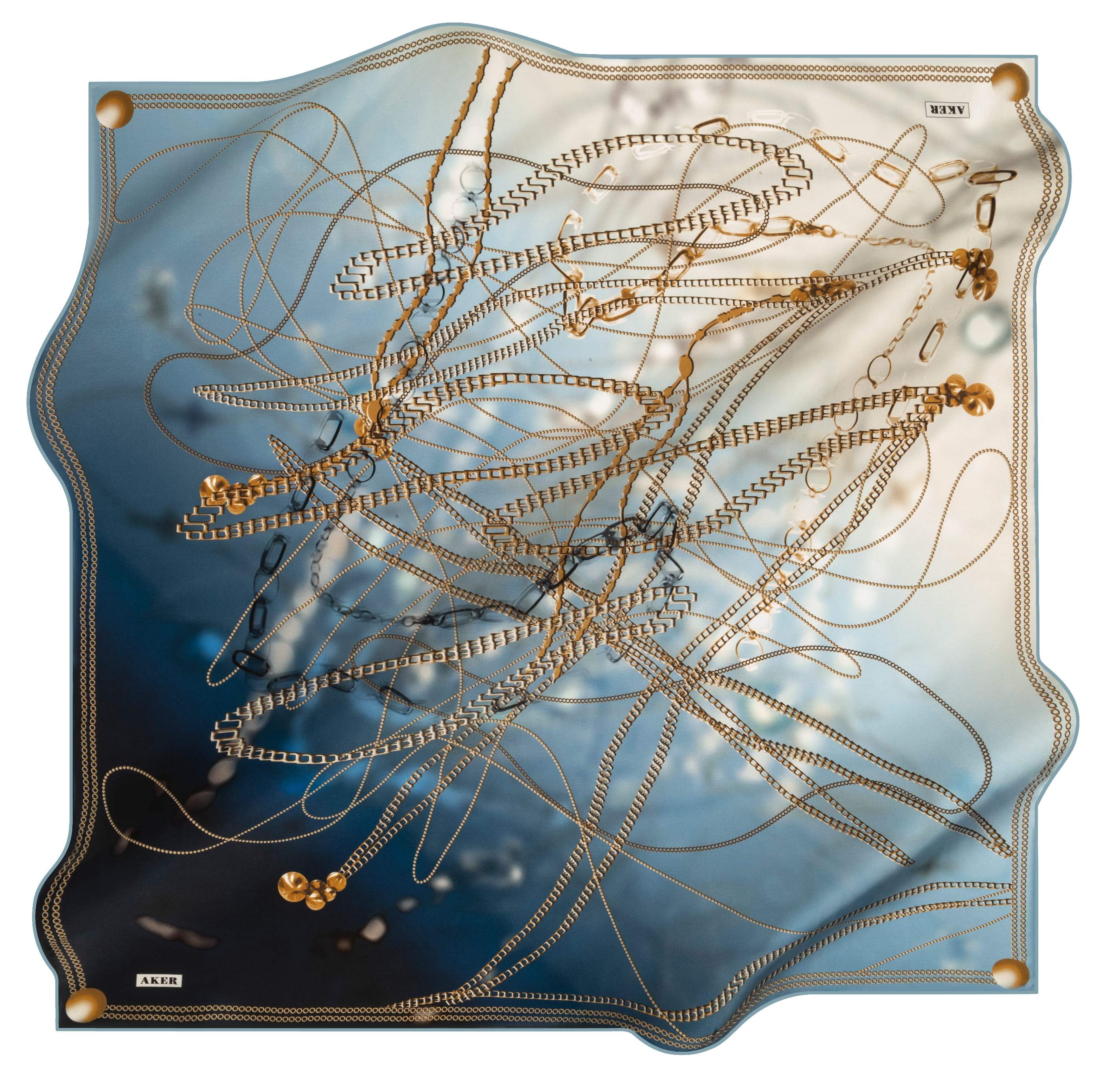 Aker Aurora Turkish Silk Scarf No. 22 - Premium Handmade Shawl for Women, Elegant Floral Print, Lightweight Fashion Accessory - Perfect for Parties, Weddings & Special Occasions