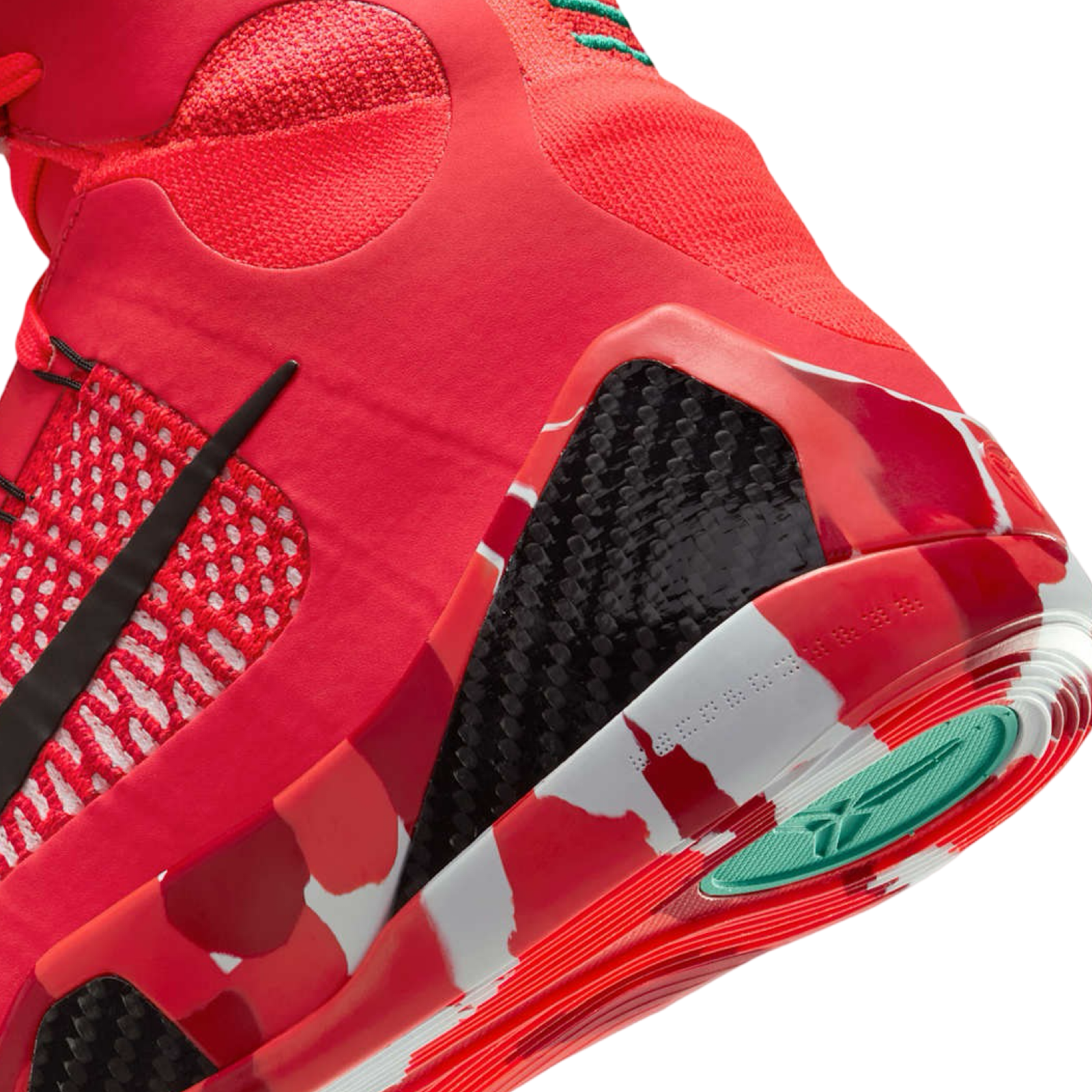 Nike Kobe 9 XMAS 2024 Elite Protro High Basketball Shoes - Bright Crimson Black White for Men - Perfect for Christmas Gifts & Court Performance