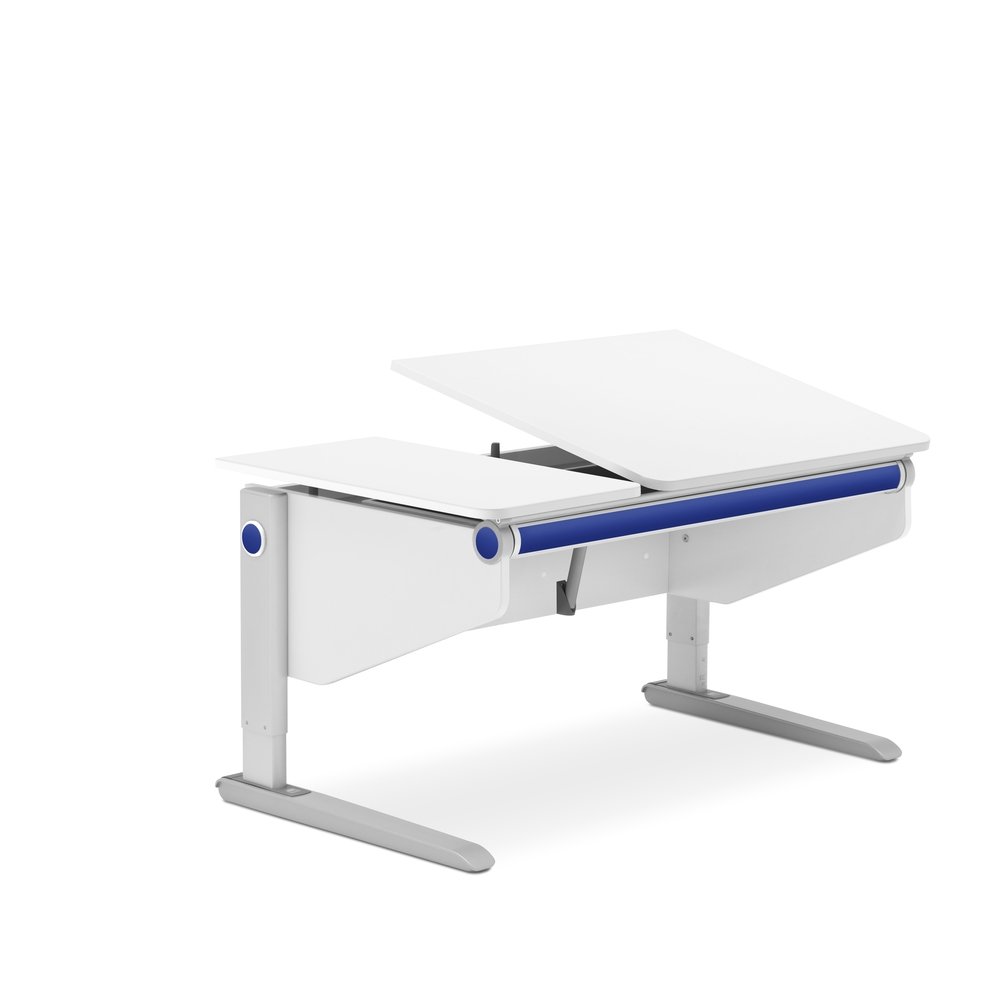 MOLL Winner Split Desk - Adjustable Kids Study Desk with Storage Shelf - Perfect for Home Office, Online Learning & Small Spaces