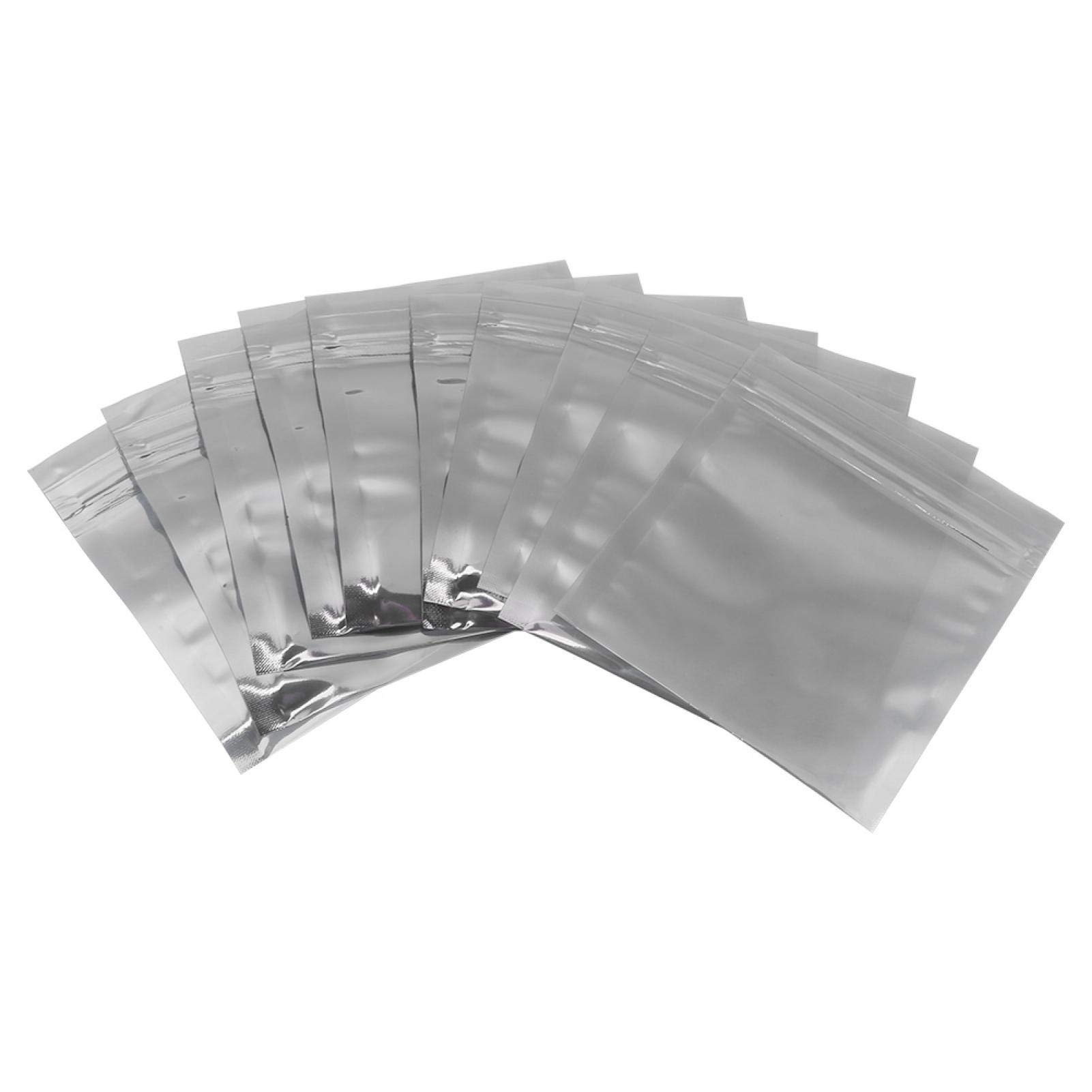 100Pcs Anti Static Resealable Storage Bags - Holographic CPP Plastic Zip Lock Pouch for Electronic Components (3.5 Inches) - Perfect for Organizing Small Parts, Jewelry, Crafts & DIY Projects