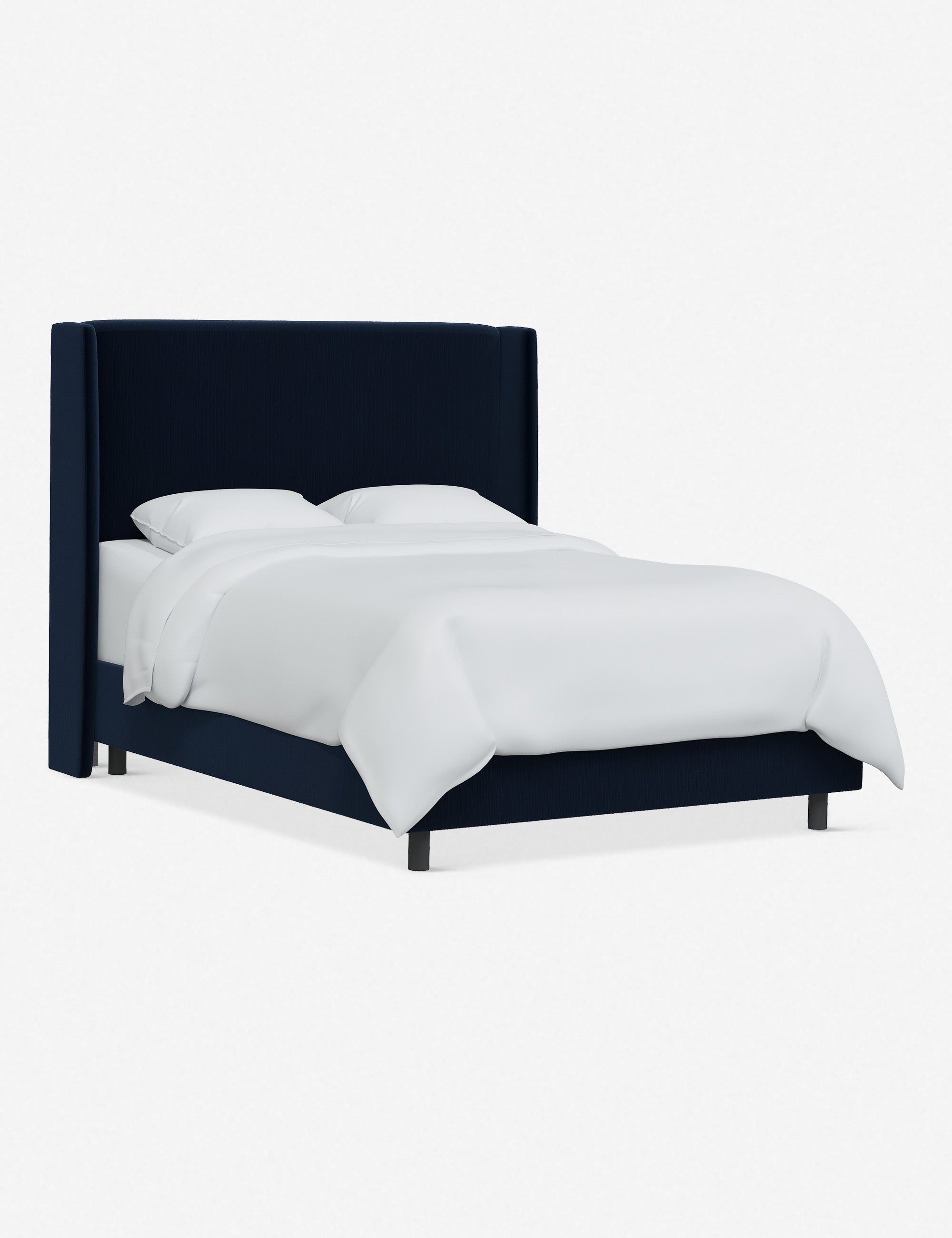 Adara Queen Size Bed Frame with Upholstered Headboard - Modern Platform Bed for Bedroom, Living Room & Guest Room