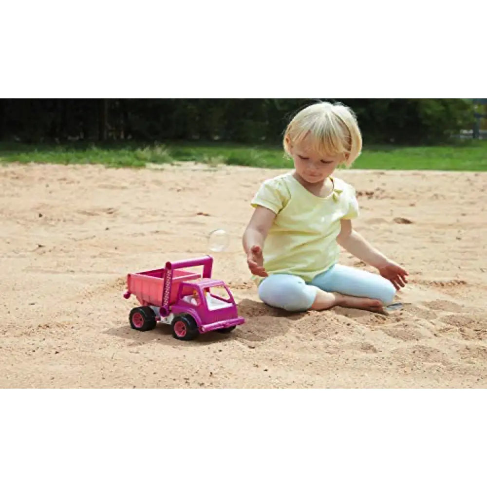 Eco-Friendly Princess Pink Dump Truck Toy for Kids - Fun Construction Play Set for Indoor & Outdoor Sandbox Activities