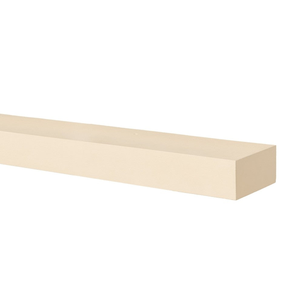 Lexington Hearth Horizon Concrete Faux Wood Fireplace Mantel Shelf - Rustic Modern Decor for Living Room, Bedroom & Office