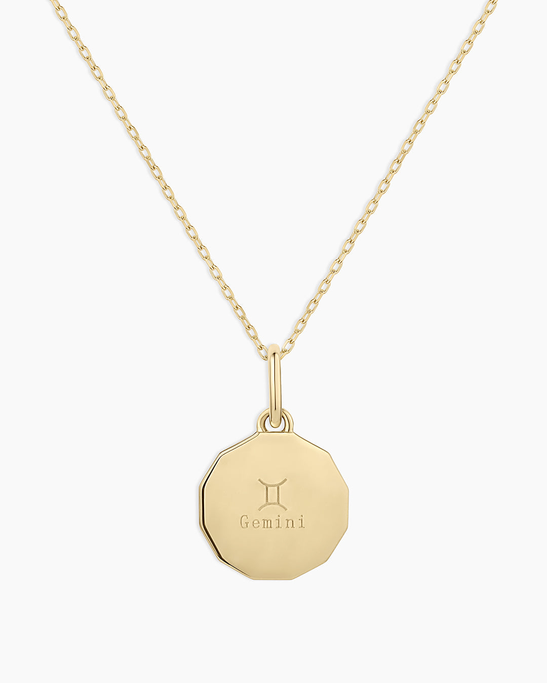 12K Gold Diamond Zodiac Coin Charm Necklace - Personalized Zodiac Sign Pendant for Women - Perfect Gift for Birthday, Anniversary & Everyday Wear