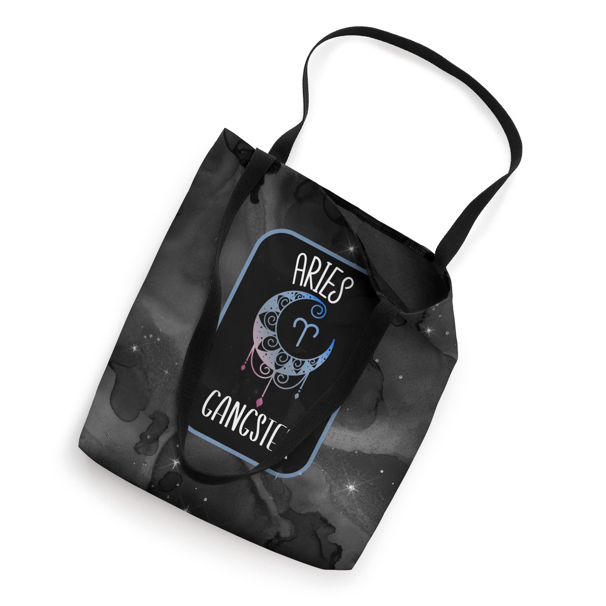 Aries Zodiac Tote Bag for Women - Celestial Moon Design, Gangster Style - Perfect for Daily Use, Work, School, and Gift Giving