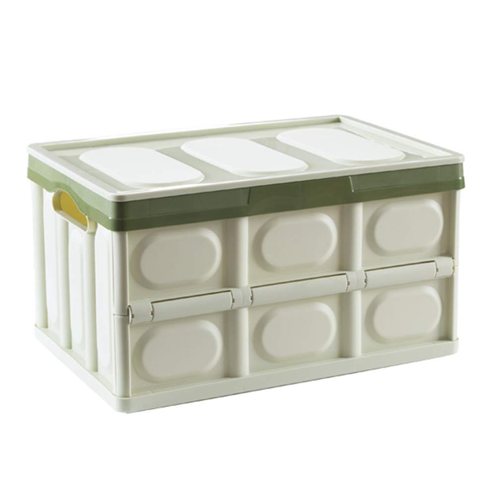 Foldable Storage Cube Organizer with Double Handles - Collapsible Fabric Bin for Kids Toys, Books, Laundry & Clothes - Multi-Purpose Storage Box Basket (Green) - Perfect for Nursery, Playroom & Closet Organization