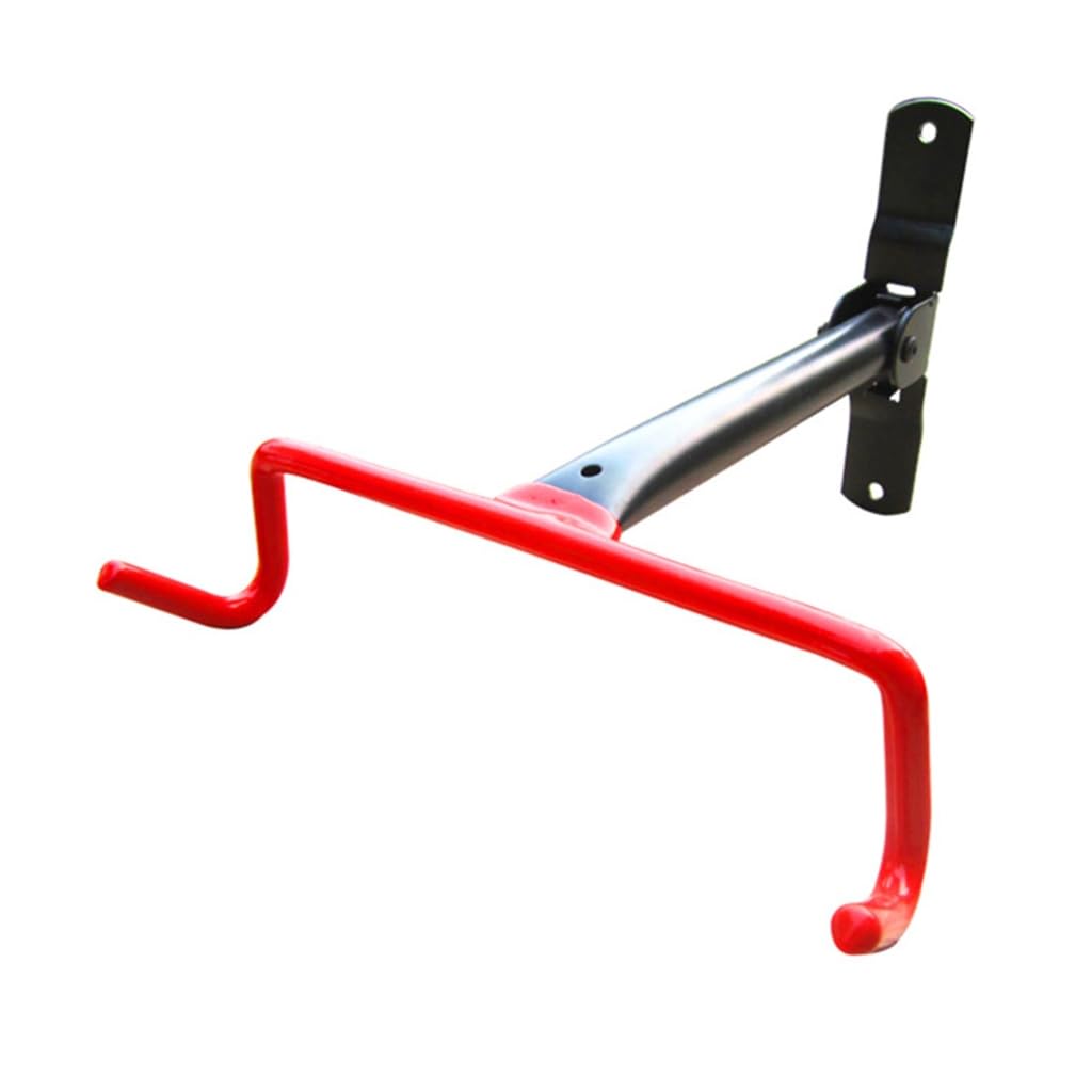 Foldable & Adjustable Bike Wall Mount - Heavy Duty Garage Bike Hanger for Road Bikes | Space Saving Bike Storage Solution for Home, Apartment & Garage Organization
