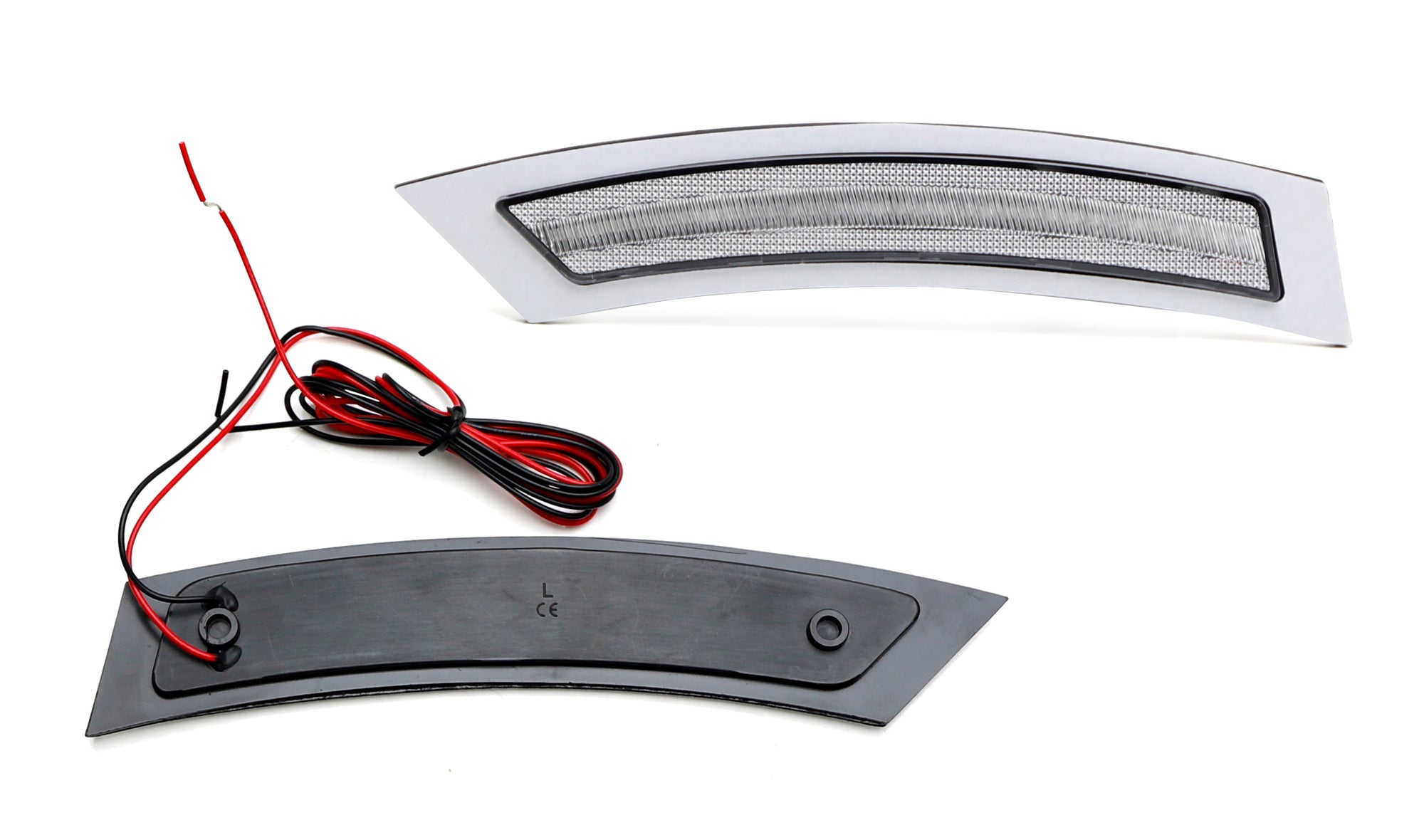 Clear Lens LED Bumper Reflector Replacement for 2007-2012 BMW E92 3 Series - Upgrade Side Marker Lights for Enhanced Visibility & Style (Perfect for Night Driving & Car Customization)