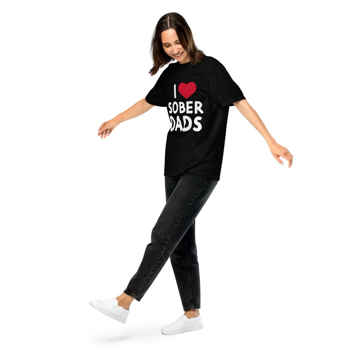 Sober Dads - Heavyweight Unisex T-Shirt for Men & Women - Perfect for Recovery Support, AA Meetings and Sober Life Celebration