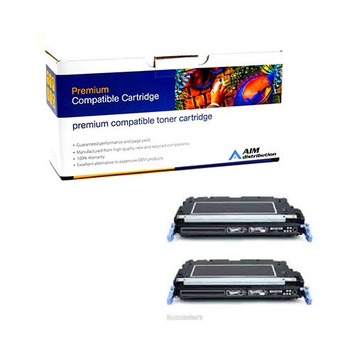 High-Yield AIM Compatible Black Toner Cartridge for Dell 2145CN Printer (2-Pack, 5500 Pages) - 2HB2145 Replacement - Perfect for Office Printing & Bulk Document Production