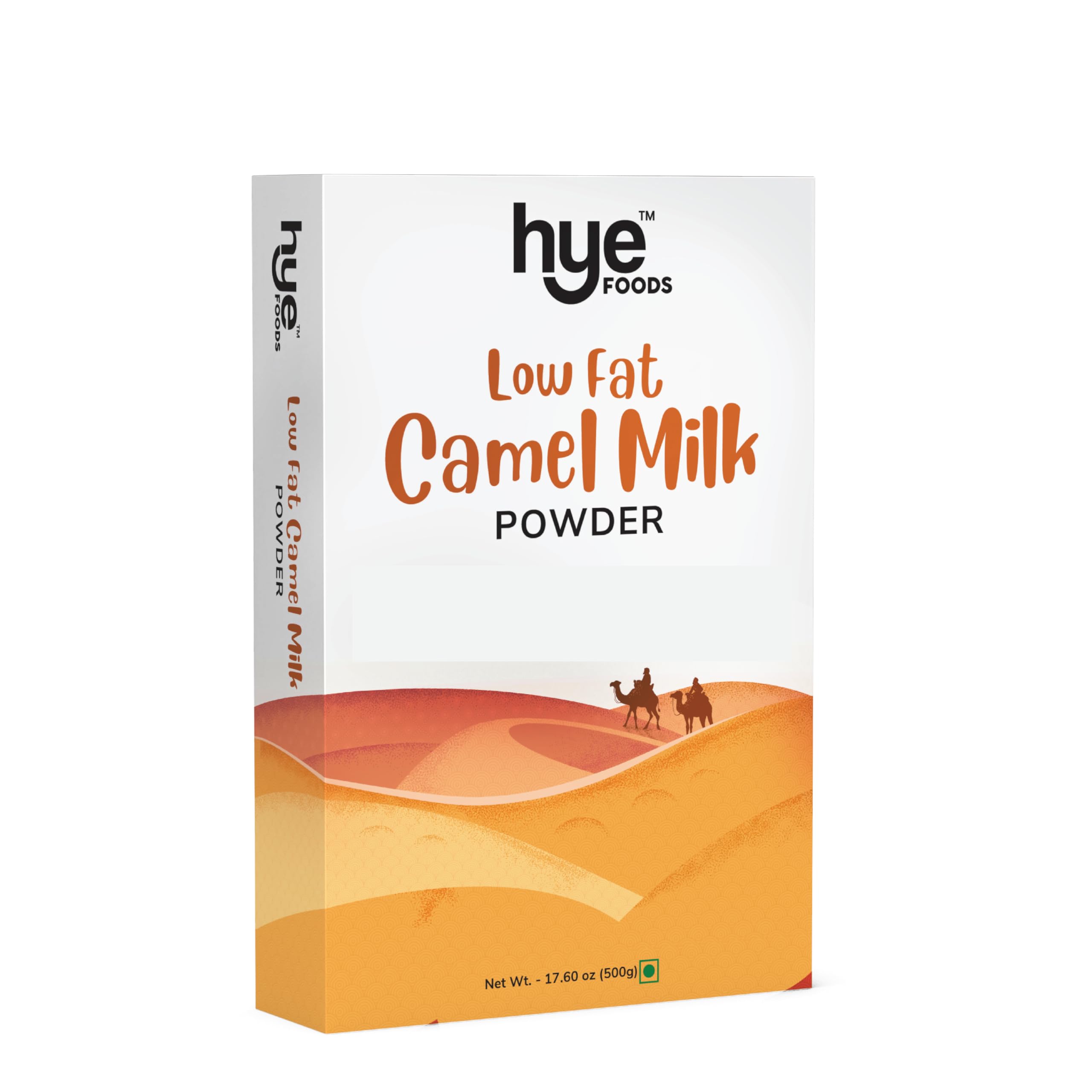 HYE FOODS Low Fat Camel Milk Powder - 17.6 Oz (500g) | Pasture Grazed, Rich in Nutrients | Perfect for Coffee, Smoothies & Baking | Lactose Free Alternative