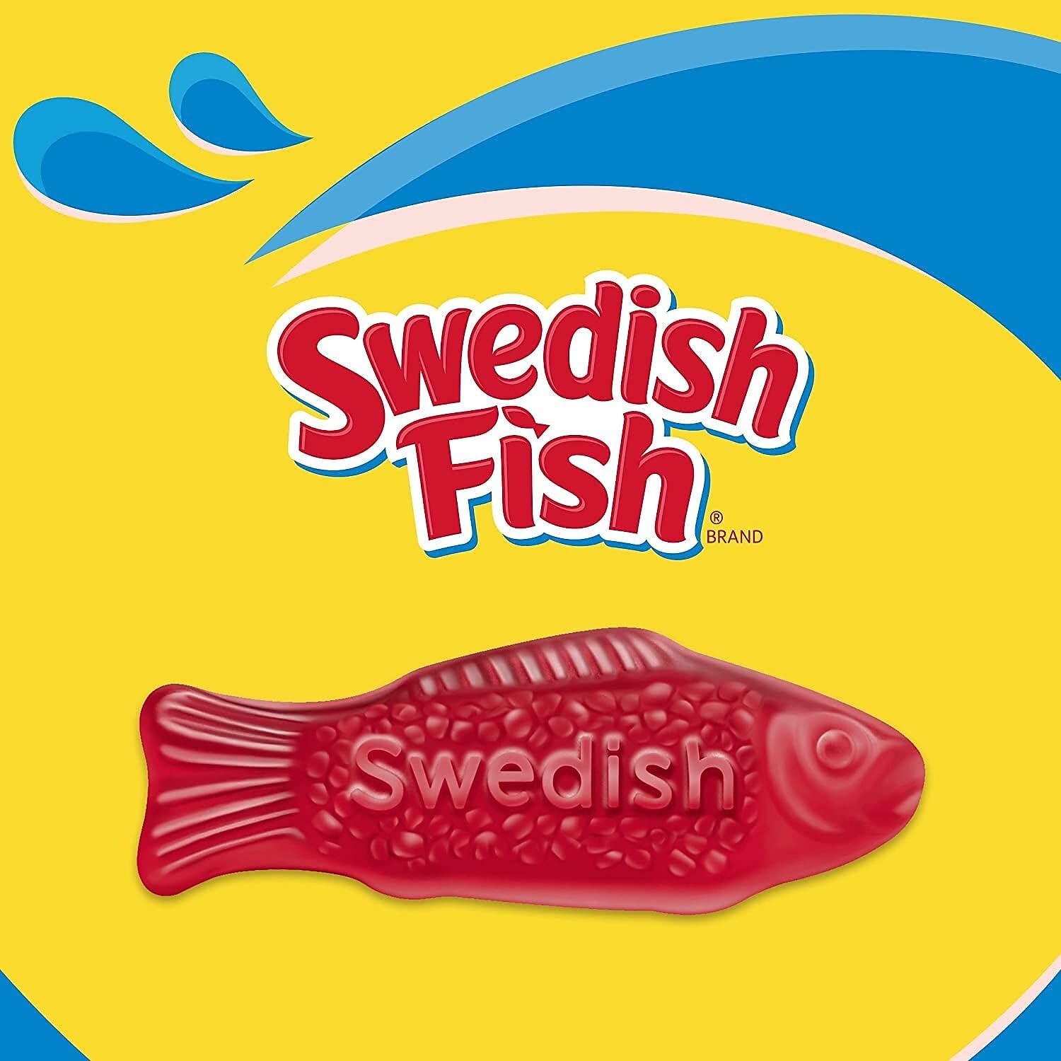 Swedish Fish Grab-and-Go Candy Snacks - 240 Pieces per Box - Bulk Gummy Candy for Office, Party, Movie Night & Road Trips