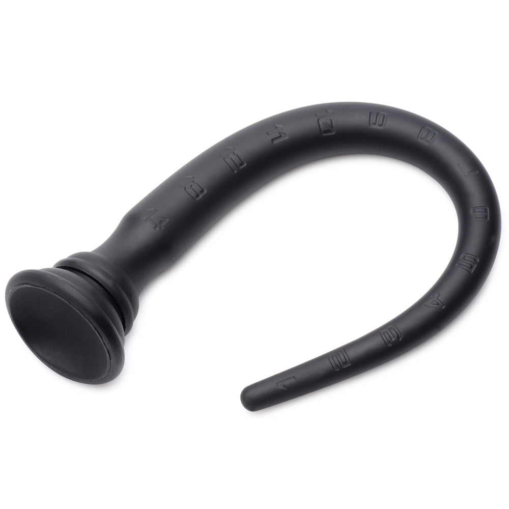 Premium Silicone Anal Hose with Tapered Design & Suction Cup Base - Adult Toy for Anal Play, Enema, and BDSM Scenes