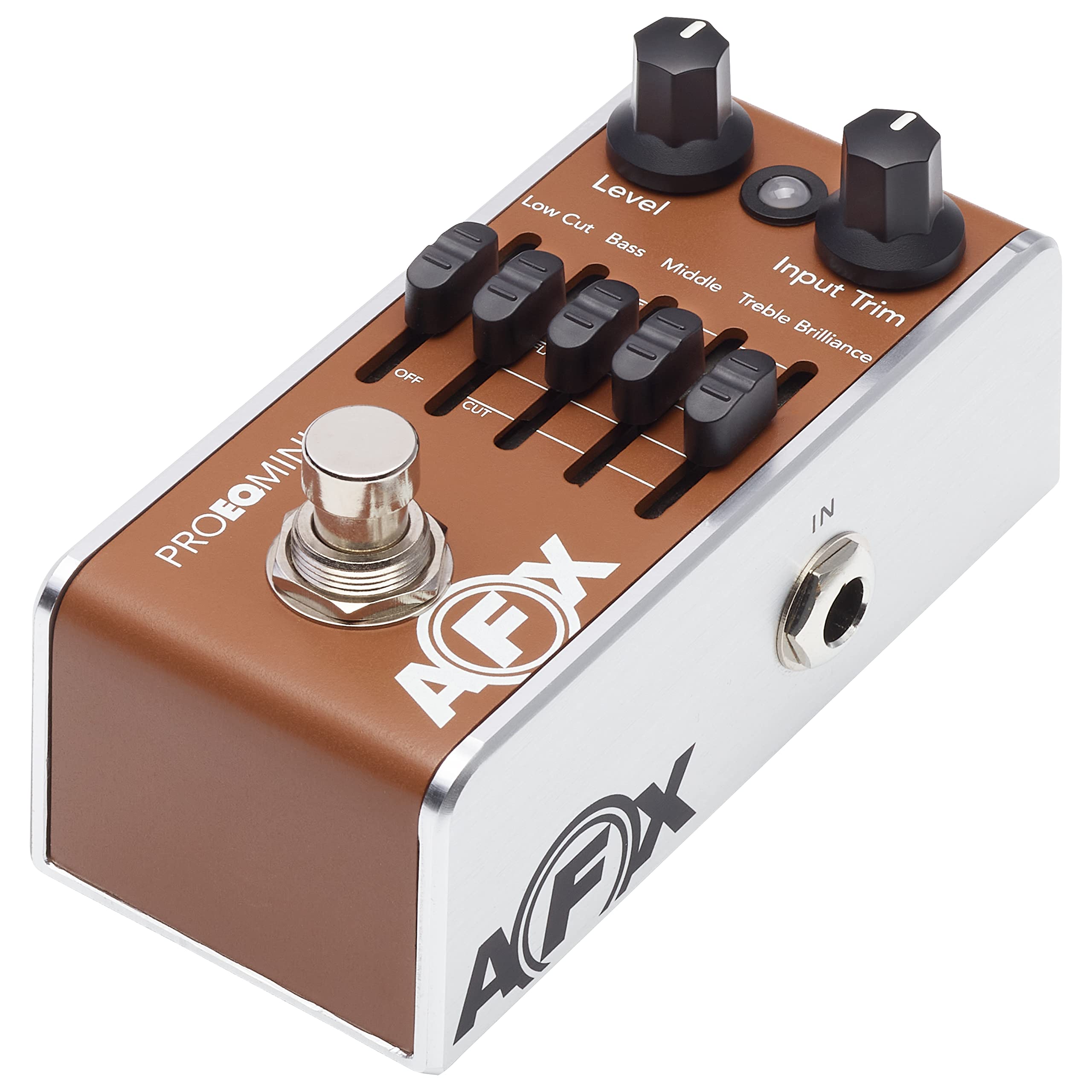 Fishman AFX Pro EQ Mini Acoustic Preamp & EQ - Professional Guitar Effects Pedal for Live Performance & Studio Recording