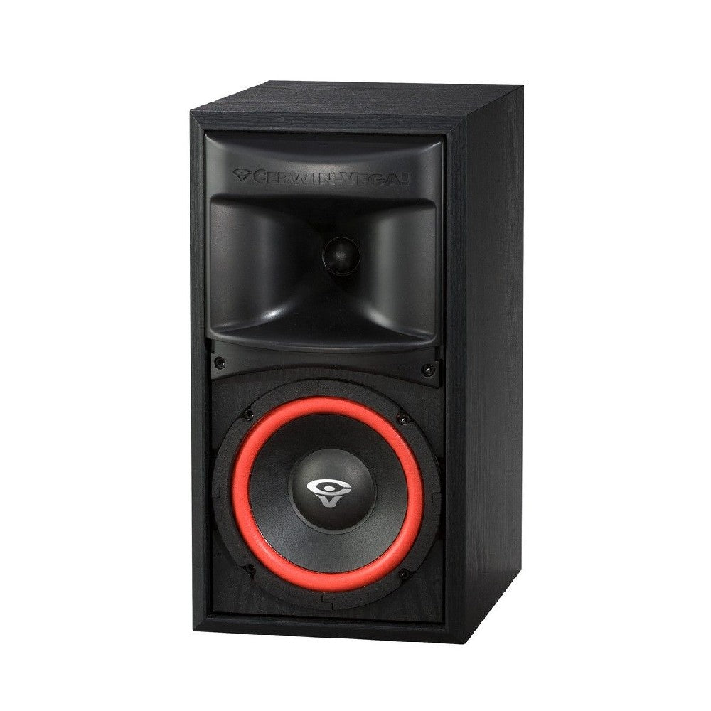 Cerwin Vega XLS 6 Inch 2-Way Bookshelf Speakers (Pair) - High-Quality Home Audio for Music, Movies & Gaming
