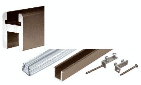 CRL Oil Rubbed Bronze 95-Inch Flat/Flat Profile Deluxe Shower Door Header Kit - Premium Bathroom Upgrade for Modern Homes & Luxury Showers