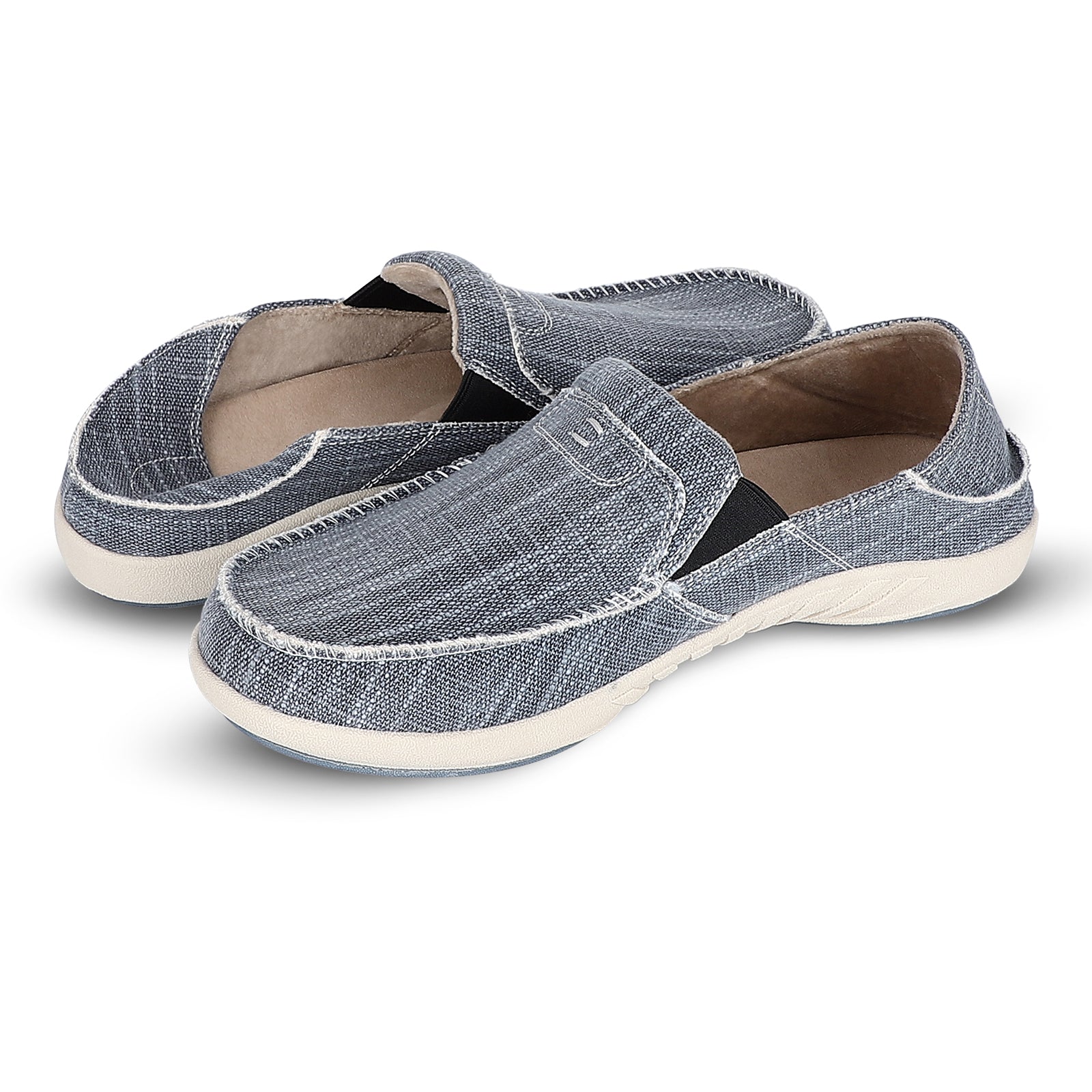 Men's Comfortable Canvas Slip On Shoes - Breathable Casual Loafers for Walking, Travel & Everyday Wear | Non-Slip Lightweight Sneakers for Men