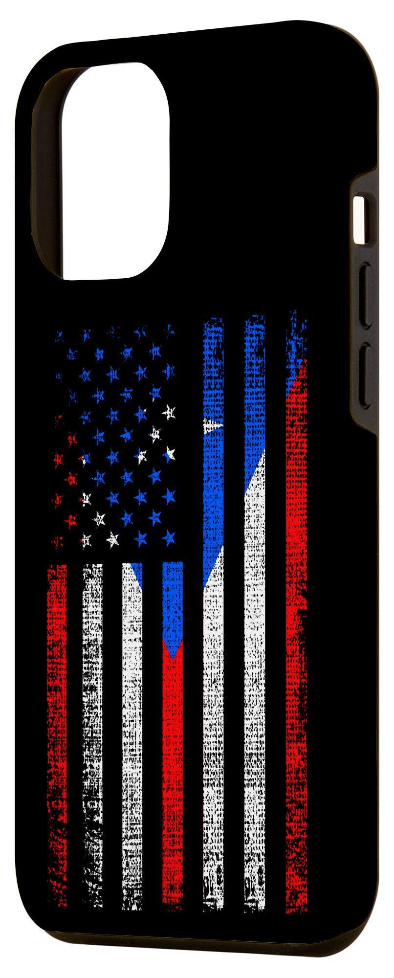 iPhone 12 Pro Max Case with Puerto Rico & USA Flag Design - Durable Protective Cover for Travel, Work & Daily Use