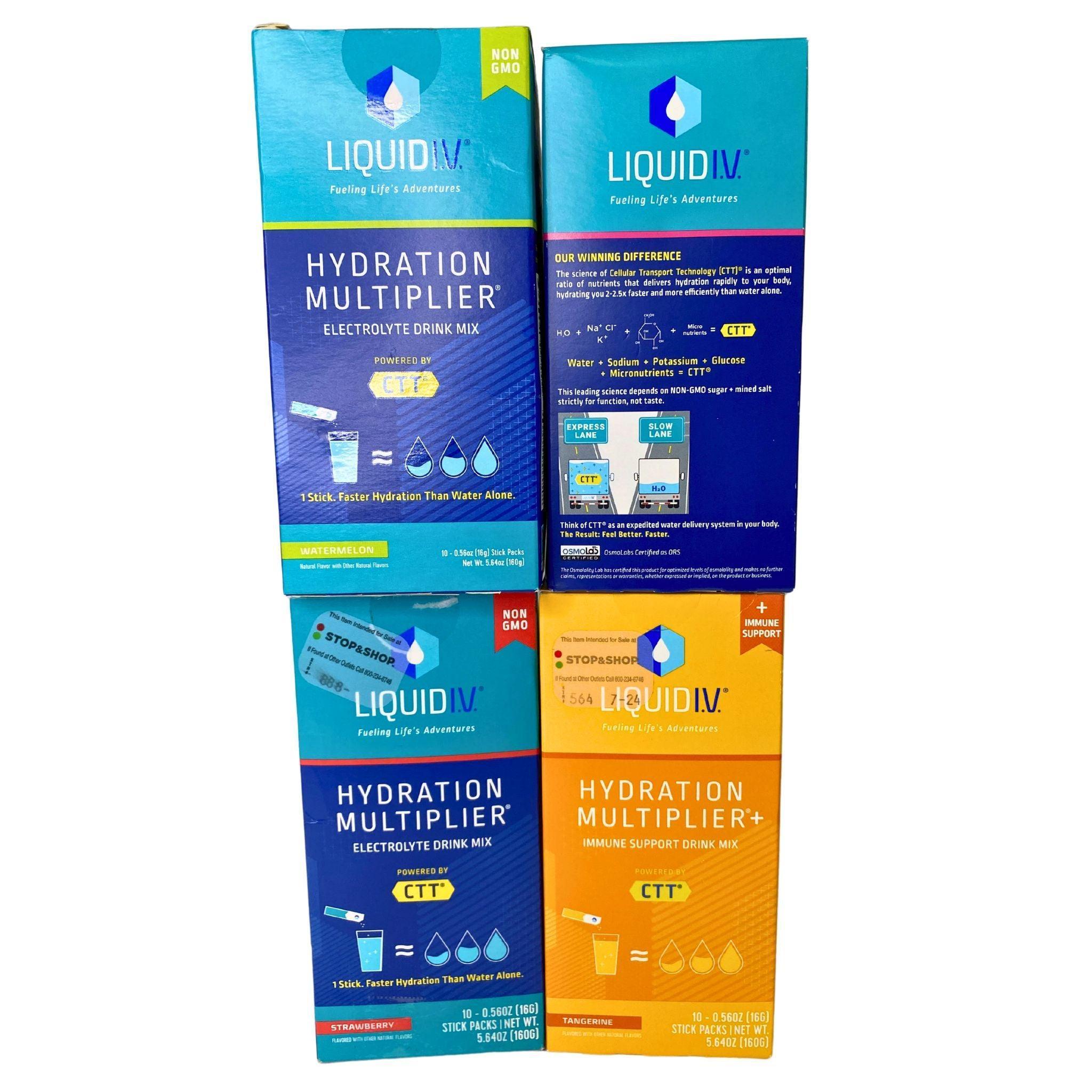 Liquid IV Hydration Multiplier Powder Packets - 26 Count Variety Pack with Electrolytes & Vitamins | Perfect for Workouts, Travel & Daily Hydration