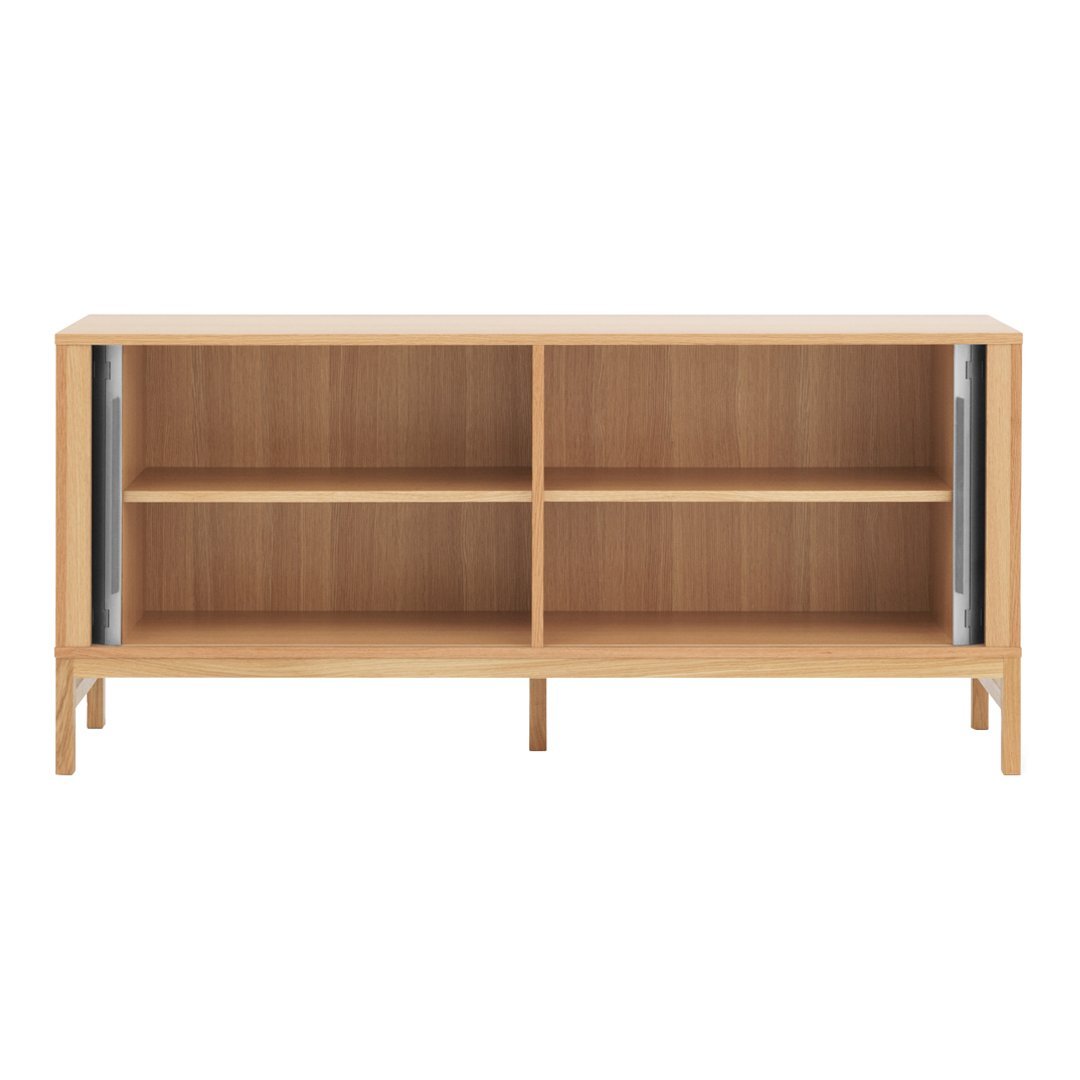Modern Jalousie Sideboard Buffet Cabinet - Stylish Storage for Dining Room, Living Room & Entryway - Perfect for Organizing Dishes, Linens & Home Decor