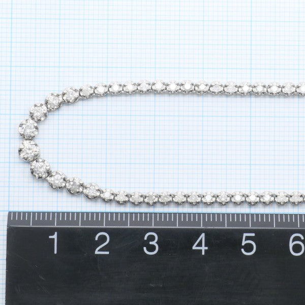 18K White Gold Diamond Necklace for Women - Elegant Pendant Jewelry Gift for Anniversary, Wedding & Special Occasions