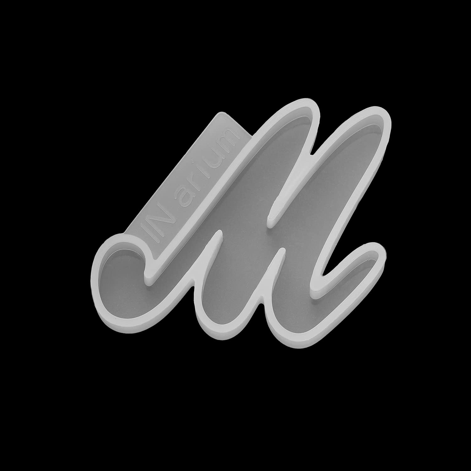 Single Alphabet Silicone Mold - Large Letter M Initial for DIY Epoxy Resin Jewelry Making, Clear Silicone Craft Molds for Custom Name Necklaces & Wedding Cake Toppers - Perfect for Personalized Gifts & Home Decor