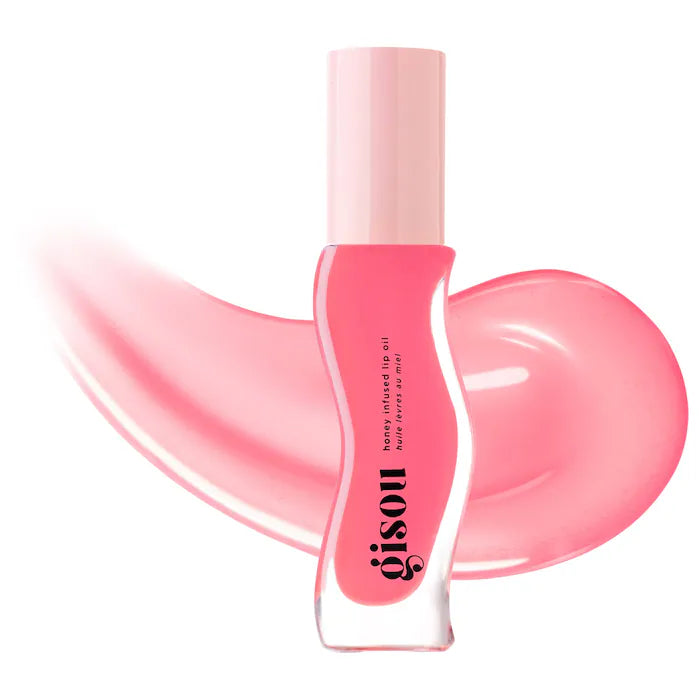 Gisou Honey Infused Hydrating Lip Oil - Nourishing & Moisturizing Lip Treatment with Natural Ingredients - Perfect for Dry Lips, Daily Care & Nighttime Lip Routine