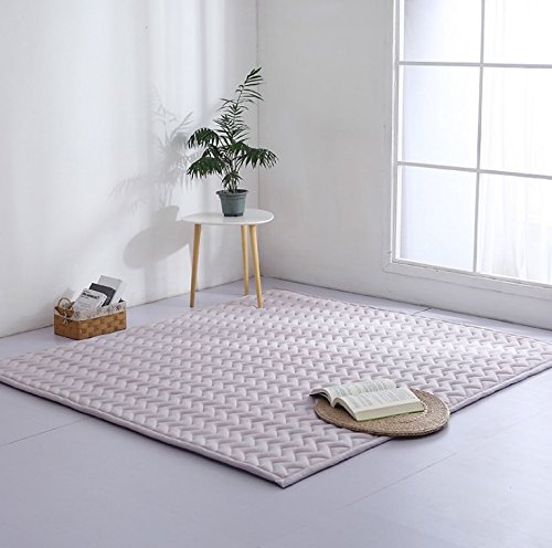 Uneeber Handmade Weaving Plush Foam Baby Play Mat - Soft & Thick Hypoallergenic Crawling Rug for Infants, Toddlers & Kids | Non-Toxic Reversible Play Blanket, Yoga & Exercise Mat | Perfect for Nursery, Playroom & Home Gym