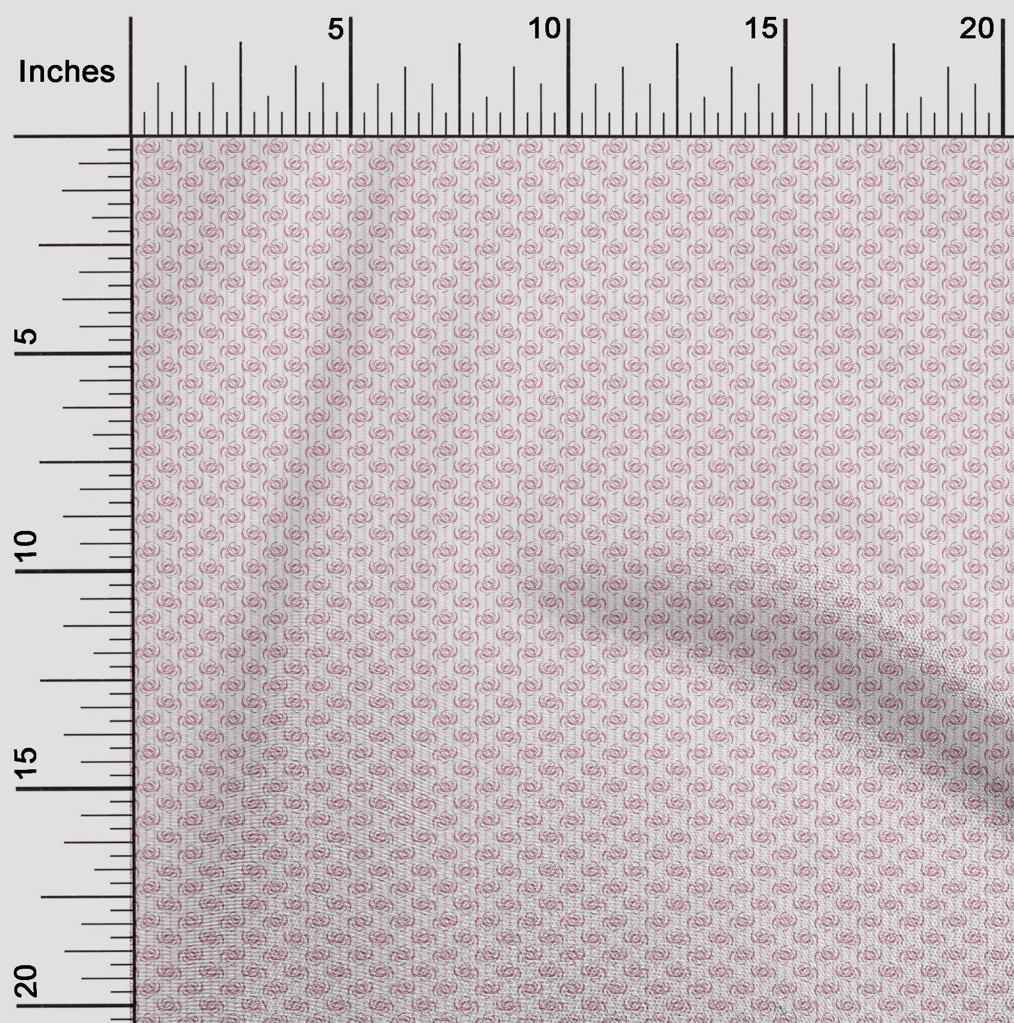 oneOone Polyester Spandex Pink Geometric Print Fabric by The Yard - 56 Inch Wide Dress Material for DIY Fashion, Home Decor & Craft Projects