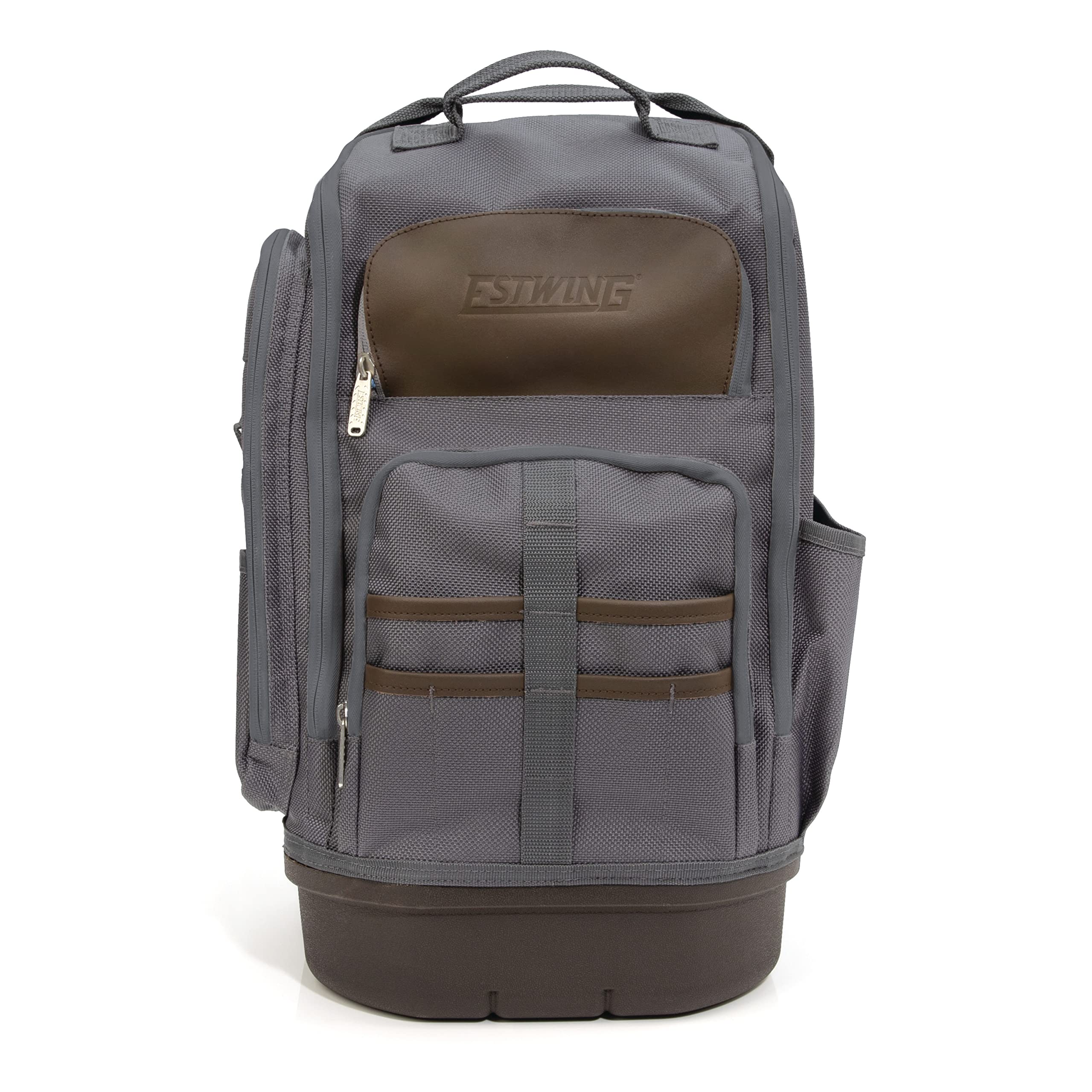 Estwing 94759 20-Inch Durable Hard Bottom Tool Backpack for Construction Workers & Electricians - Heavy Duty Storage for Hammers, Wrenches & Power Tools