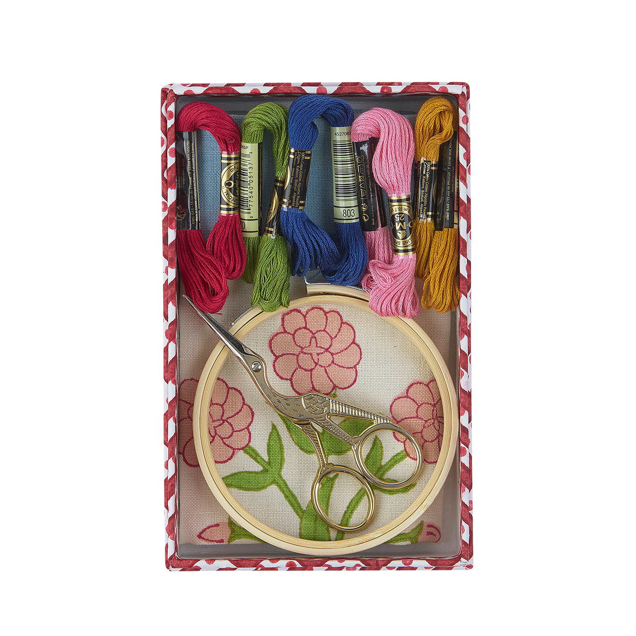 Exquisite Mughal Embroidery Kit for Beginners & Experts - DIY Hand Embroidery Set with Patterns & Threads - Perfect for Home Decor, Gifts & Cultural Craft Projects