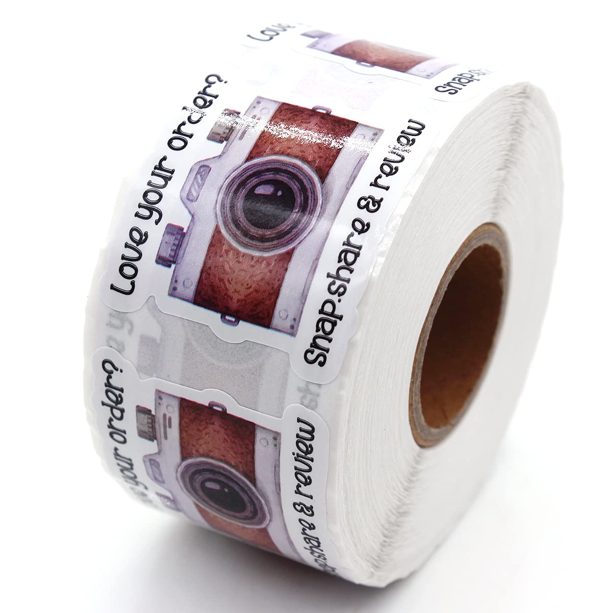 Vintage Camera Design Stickers - 500 PCS Handmade Thank You Labels for Small Business, Bakery & Photography Enthusiasts - Perfect for Packaging, Scrapbooking & Social Media Sharing
