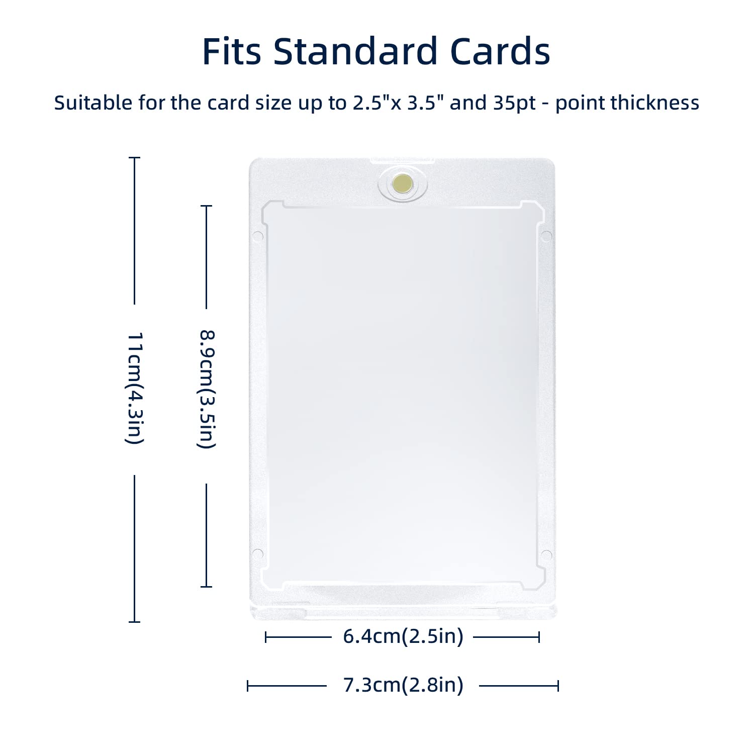 McBazel 10-Pack 35pt Magnetic Card Holders - Premium Trading Card Protectors for MTG, Sports & Basketball Cards | Durable Storage for Collectible Card Games & Display