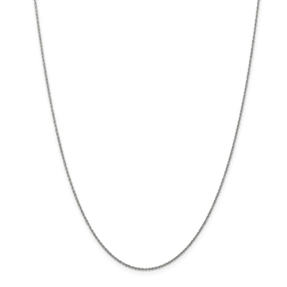14K White Gold Solid Baby Rope Chain Necklace - 1.1mm Thin & Durable Black Bow Pendant Jewelry for Women, Perfect for Valentine's Day Gifts, Anniversary Presents & Everyday Elegance