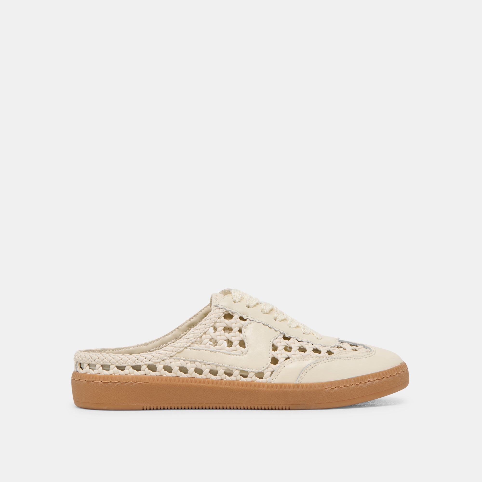 Notice Slide Woven Sneakers - Off-White Woven Stella - Comfortable Casual Shoes for Women | Perfect for Summer Outfits, Beach Walks & Street Style Fashion