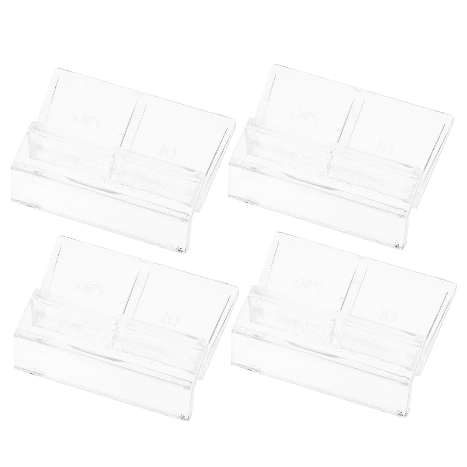 4Pcs Clear Acrylic Aquarium Lid Holders - Heavy Duty Fish Tank Cover Supports for Rimless Aquariums - Securely Holds Glass/Plastic Covers (Perfect for 10-50 Gallon Tanks, Home/Office Aquarium Setup)