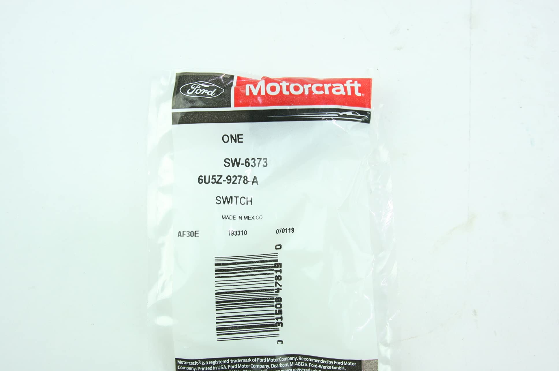 Ford 6U5Z-9278-A Engine Oil Pressure Switch - Replacement Part for Ford Vehicles | Perfect for Engine Maintenance & Performance Monitoring