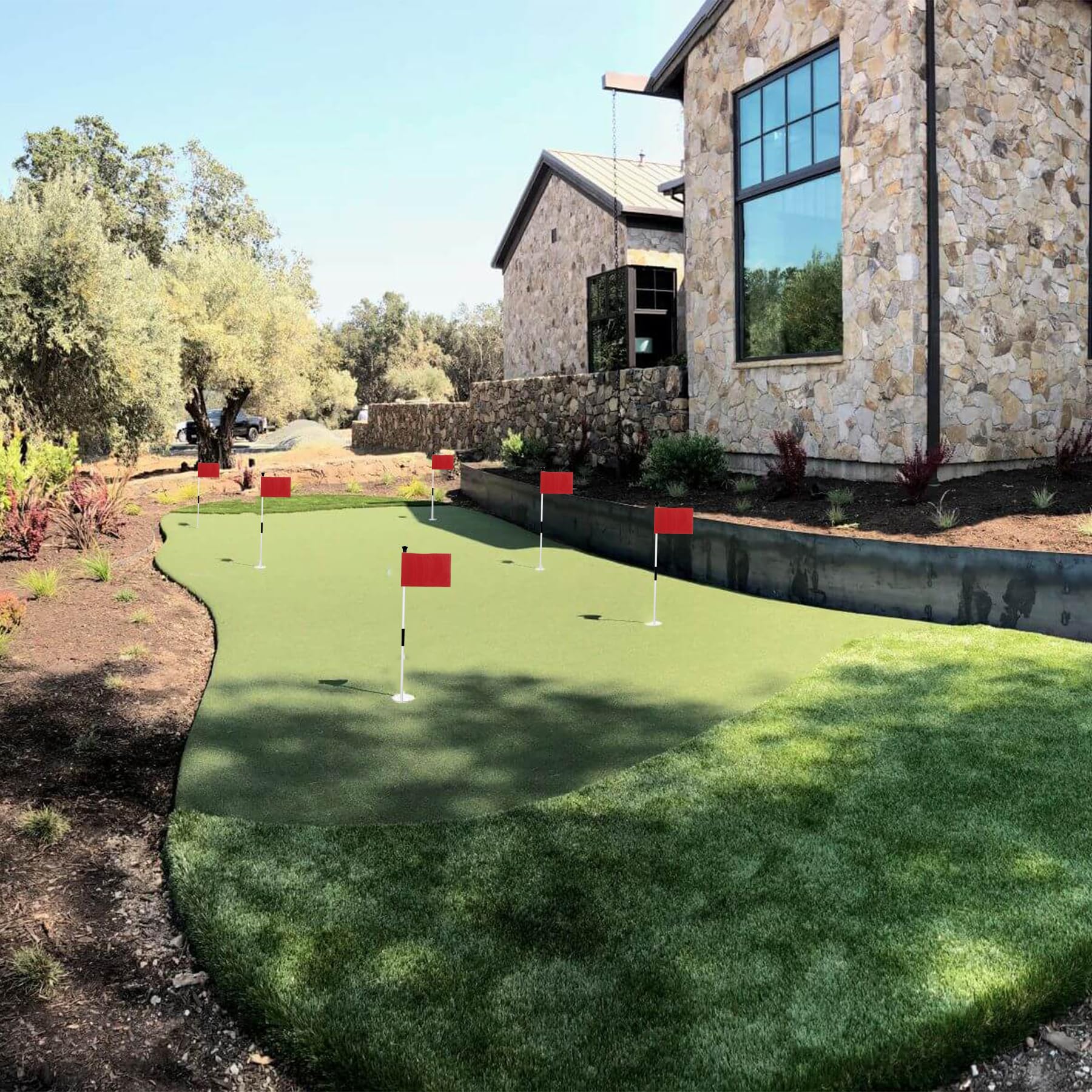 KINGTOP 400D Nylon Golf Putting Green Flags - 8