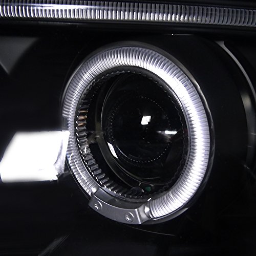 Spec-D Tuning LHP-PAS97JM-TM LED Projector Headlights with Halo & Corner Signal - Compatible with VW Passat B5 (1998-2005) - Black Housing - Enhanced Night Visibility & Style Upgrade for Daily Driving & Custom Builds