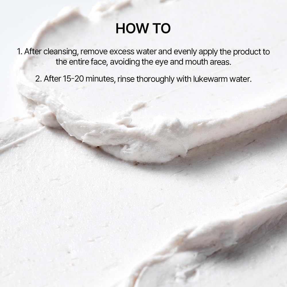 Niacinamide Rice Brightening Wash Off Mask 100ml (3.38 fl.oz) - Korean Skincare for Face, Dark Spot Treatment & Glowing Skin | Men & Women | Perfect for Night Routine & Pre-Makeup Prep