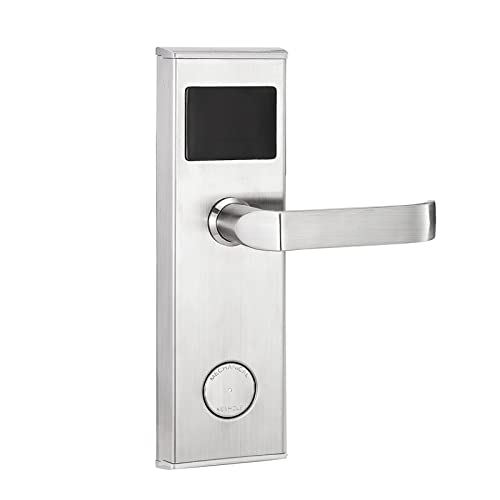 Smart RFID Electronic Hotel Door Lock System - Key Card Access for Hotel Rooms, Sliver Left Inside | Secure & Convenient for Hospitality, Apartments, and Vacation Rentals
