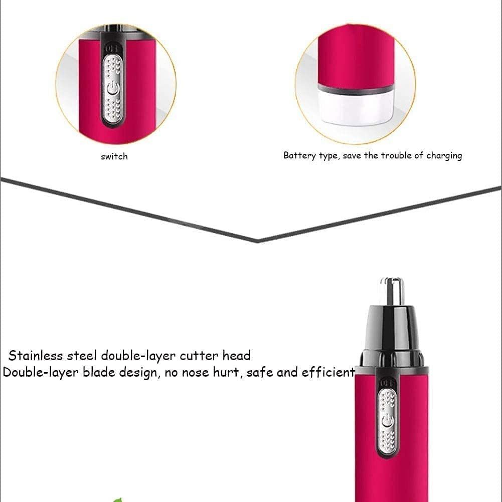 Painless Nose Hair Trimmer for Men & Women - Rechargeable Ear & Eyebrow Grooming Kit, Easy to Use & Clean - Perfect for Travel, Home & Personal Grooming