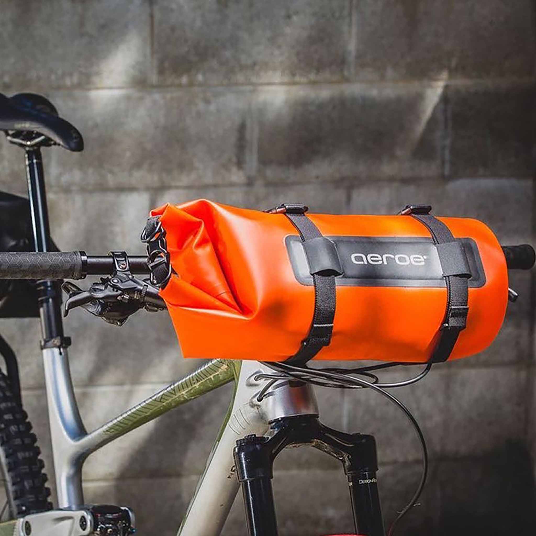 Aeroe Heavy Duty Dry Bag 8L Waterproof Roll Top Sack - Orange for Kayaking, Camping, Hiking & Outdoor Adventures