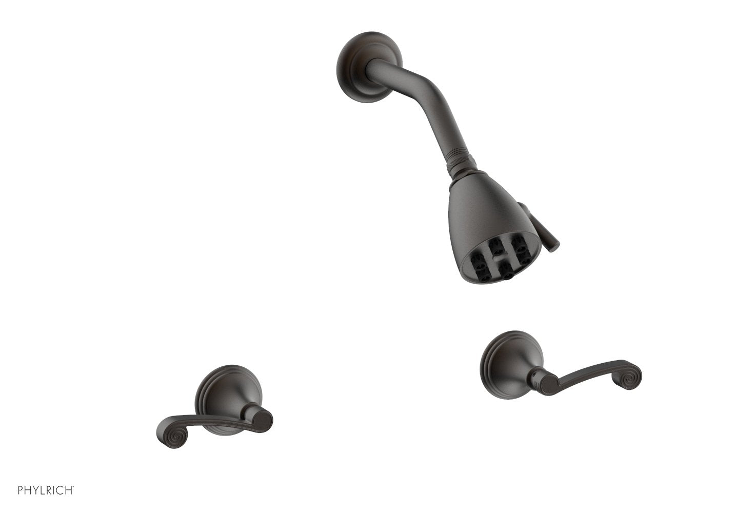 3RING Two Handle Shower Faucet Set D3206 - Brushed Nickel Bathroom Shower System for Modern Home Renovation | Perfect for Master Bath, Guest Bath & Spa-Like Shower Experience