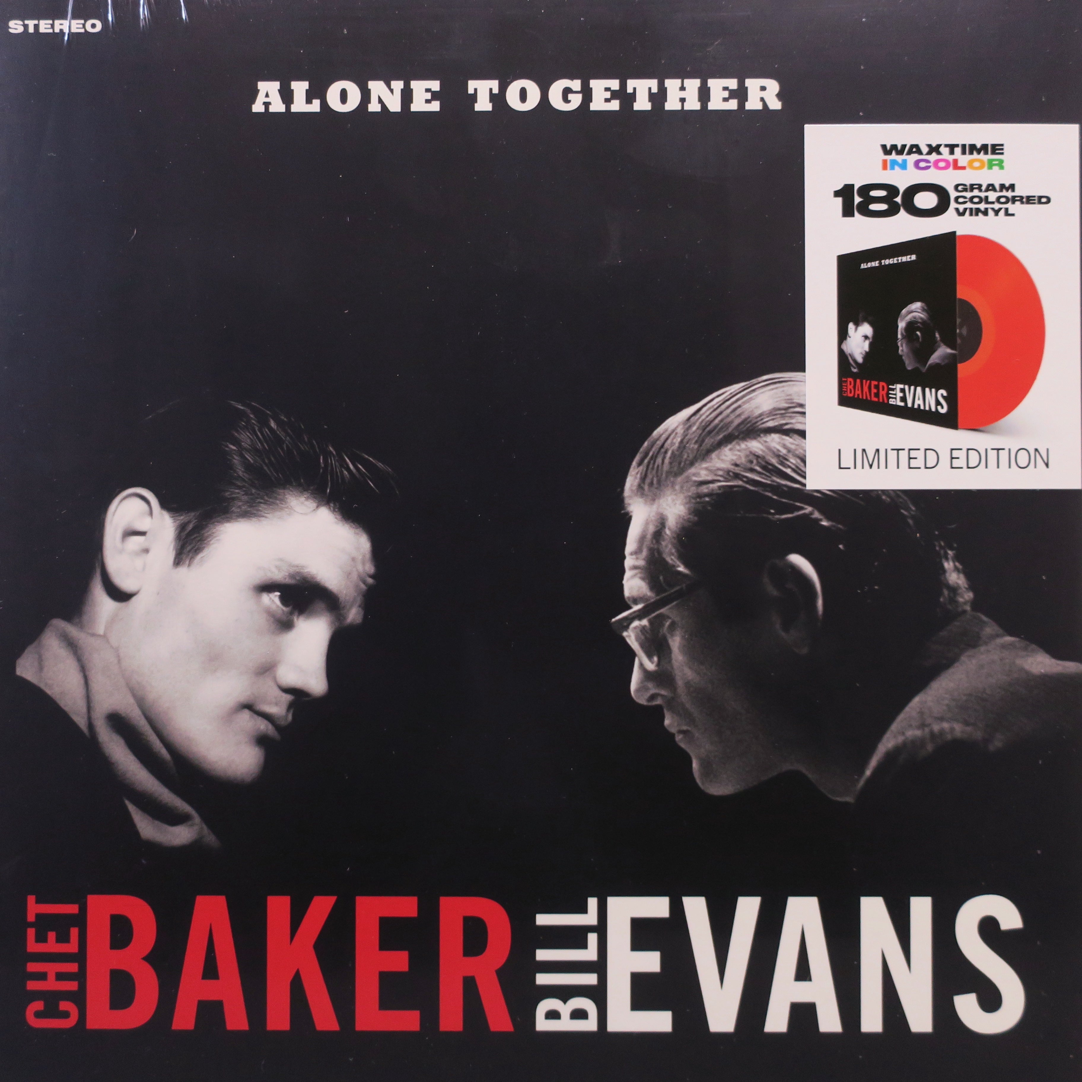 Chet Baker & Bill Evans 'Alone Together' 180g Red Vinyl LP Record - Jazz Music Collector's Edition for Audiophiles & Home Listening