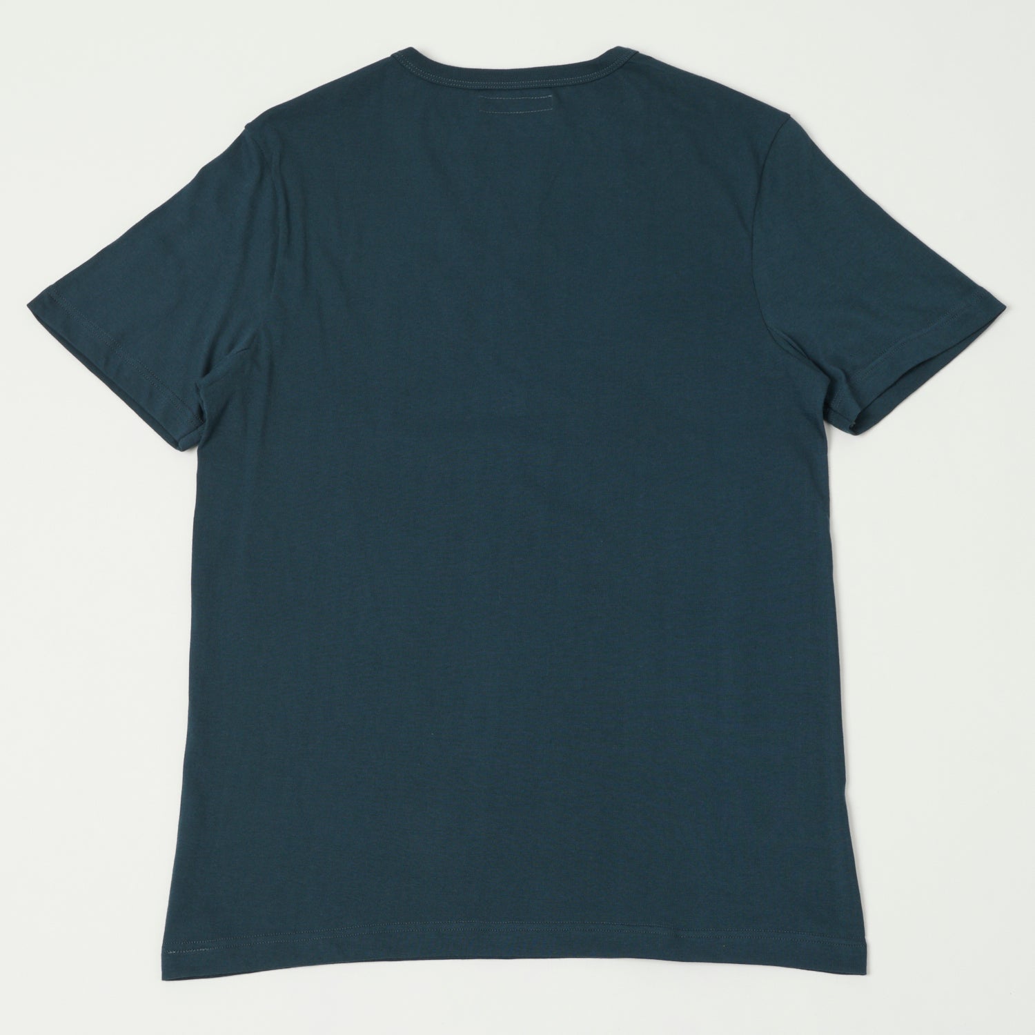 Vintage 1950s Merz b. Schwanen Crew Neck T-Shirt - Mineral Blue | Classic Cotton Tee for Men | Casual Wear & Retro Style Outfits