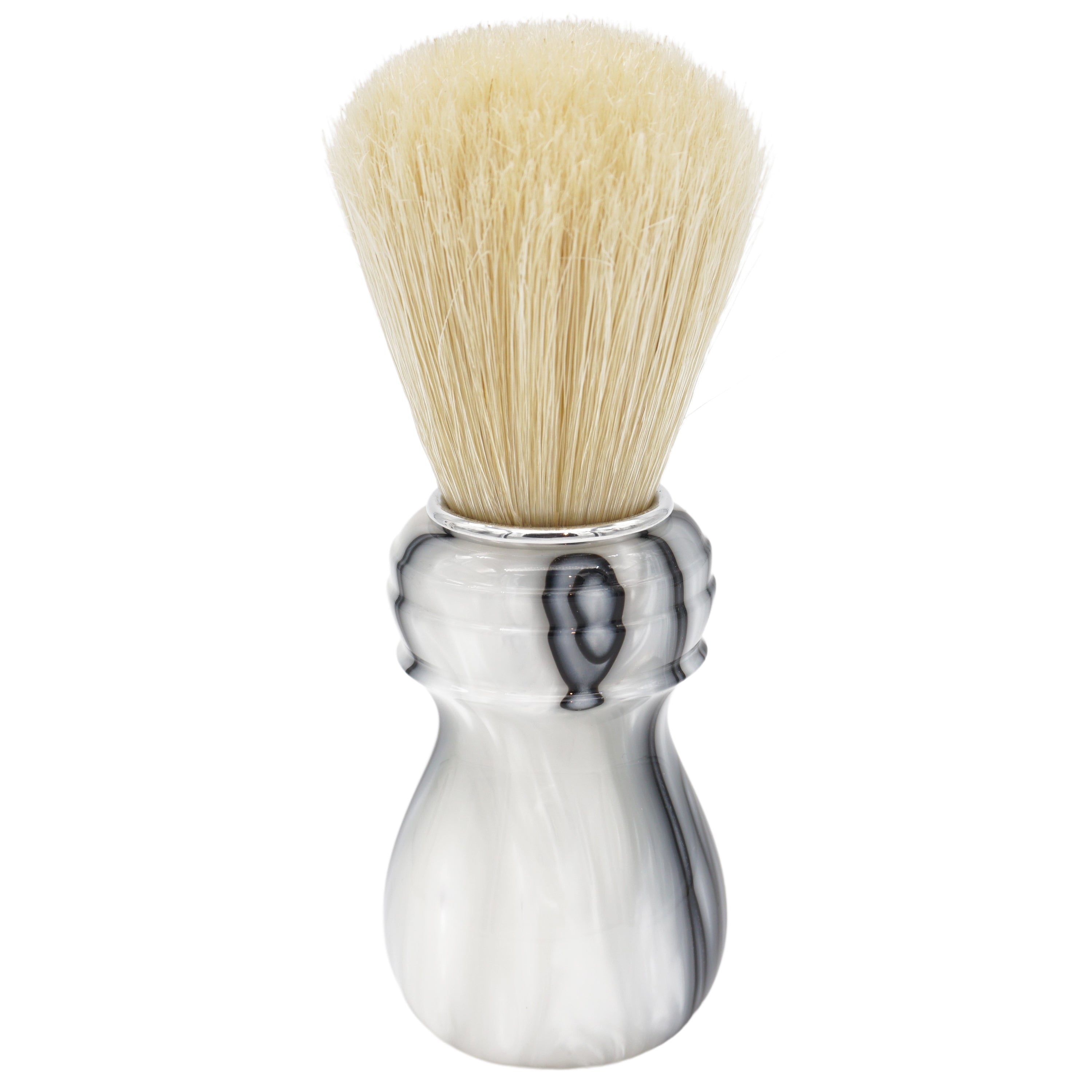 Premium 24mm Semogue SOC Boar Shaving Brush with Ghost Handcrafted Handle by AP Shave Co. - Perfect for Wet Shaving & Beard Grooming