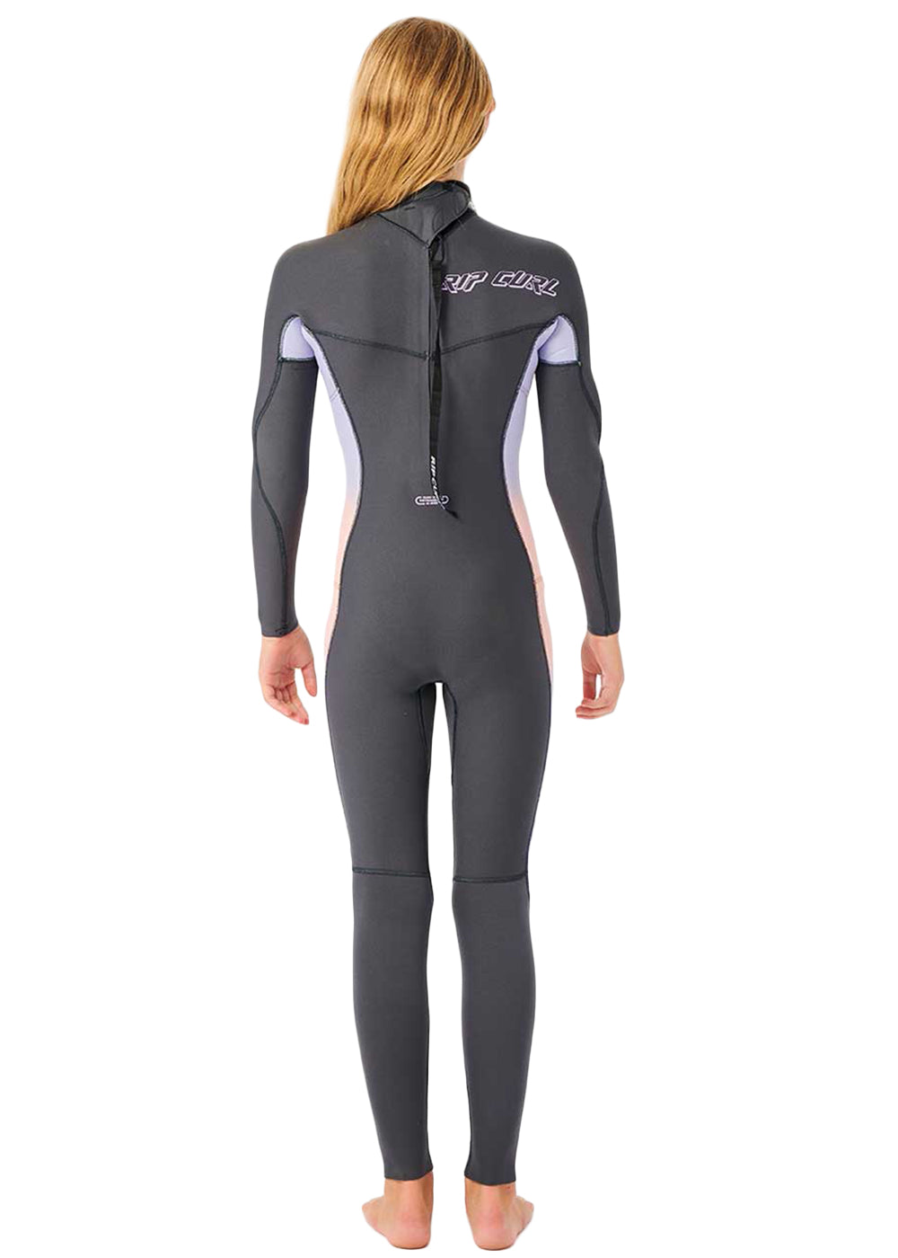 Rip Curl Girls Dawn Patrol 3/2mm Back Zip Steamer Wetsuit for Kids - Warm & Flexible Neoprene Surfing Suit for Cold Water Swimming, Surfing & Water Sports