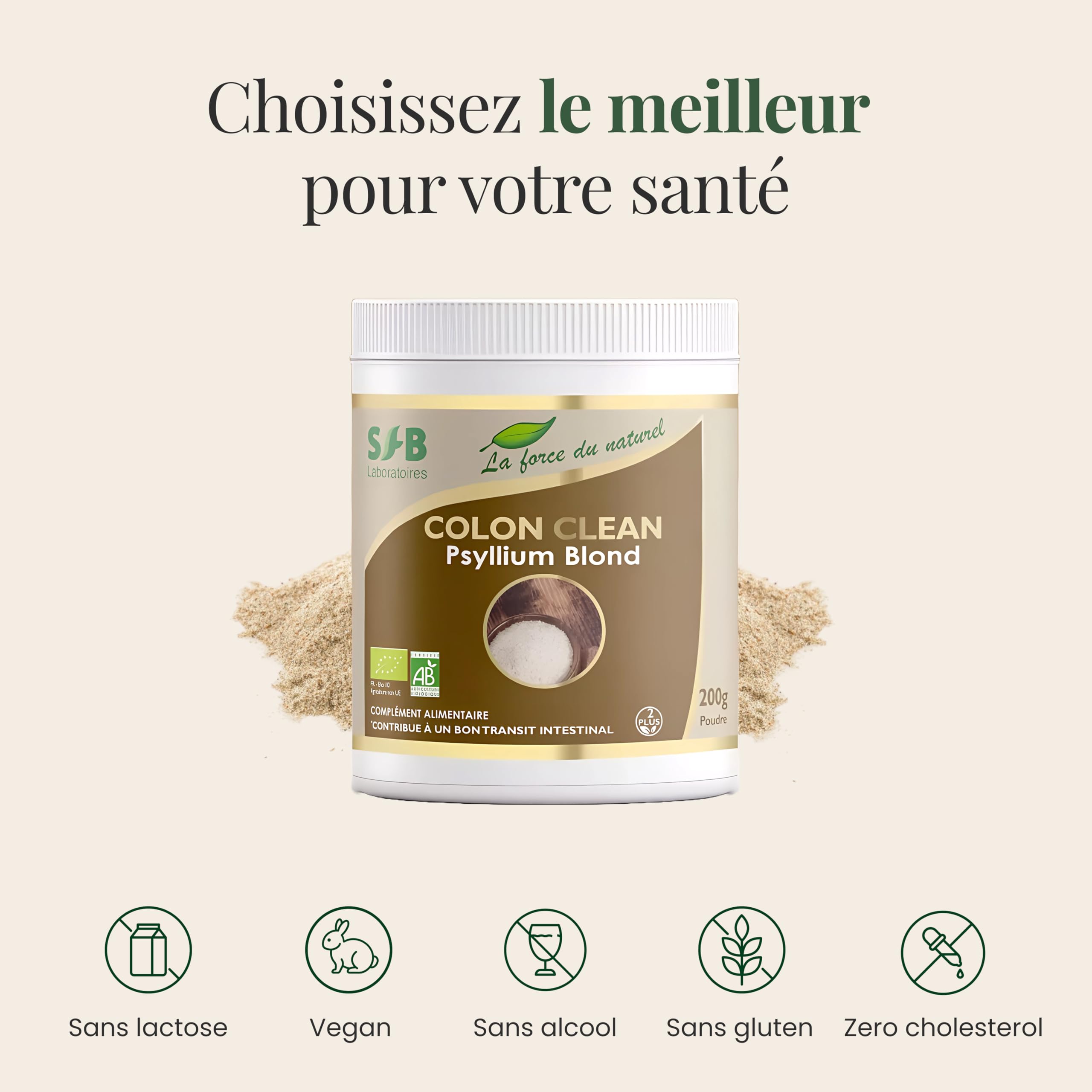 SFB Colon Clean Bio for Digestive Health & Gut Detox - 200g Organic Herbal Supplement - Supports Regularity & Cleansing - Perfect for Daily Wellness & Detox Routine