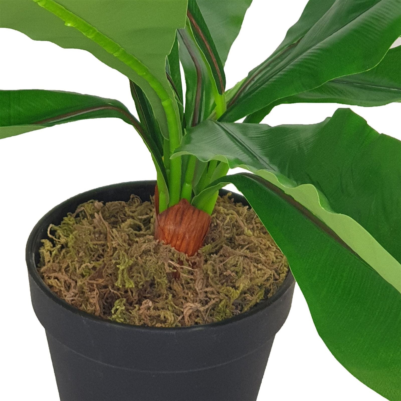 43cm Broad Leaf Artificial Plant by Criterion - Perfect for Home Office Decor, Living Room Centerpiece & Indoor Greenery Enhancement